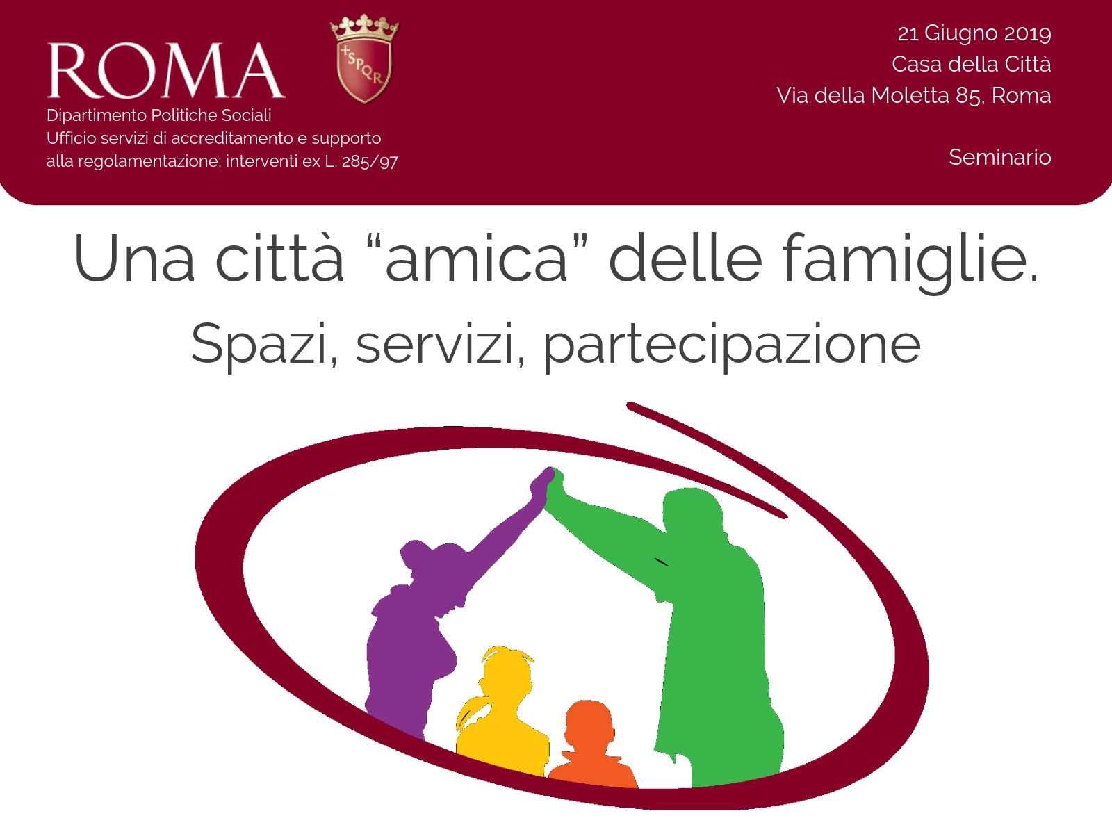 Seminario sui Centri per le famiglie di Roma Capitale